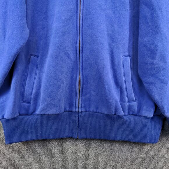 Ciano Farmer Men's Full Zip Hoodie Sweatshirt 3XL Long Sleeve Blue Embroidered - Picture 8 of 15